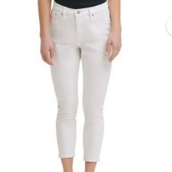 Calvin  Klein Cotton Cropped Ankle Pant Size 4 - Picture 1 of 7